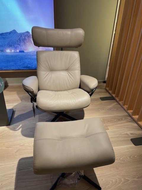 Image 1 of Stressless Berlin relaxfauteuil met poef