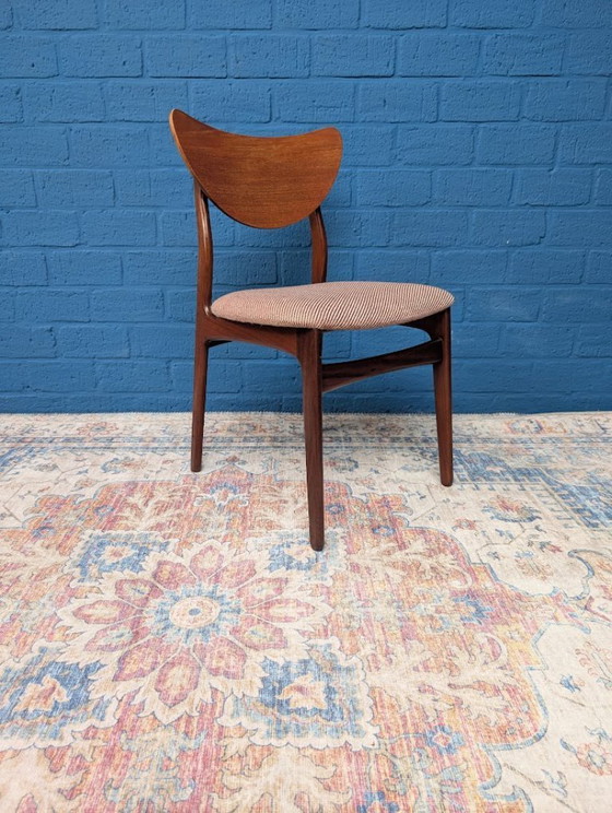 Image 1 of 4 chaises danoises vintage, années 1960