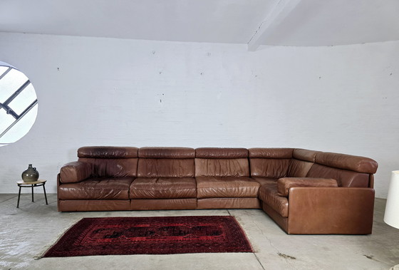 Image 1 of De Sede Ds 77 Sofa Daybed Modulaire Sofa Vintage jaren 60 70 Loft Studio Zitgroep