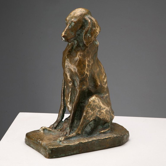 Image 1 of Bronze Dog by Paolo Petrovitch Troubetzkoy