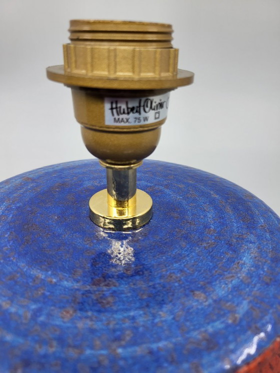 Image 1 of Hubert Olivier lamp in multicolored ceramic, France, 1980