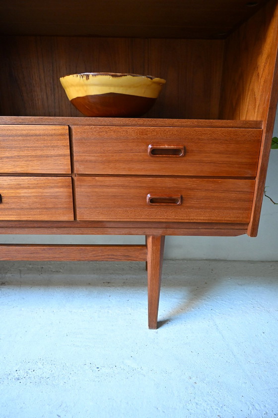 Image 1 of Prachtig groot vintage highboard jaren 60, teak fineer