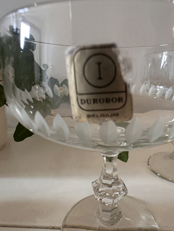 Image 1 of Set van 5 kristallen coupe champagne glazen 