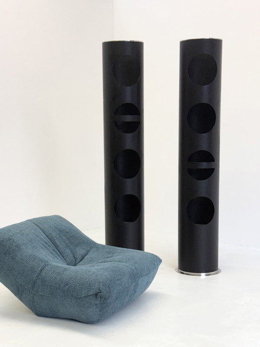 XL Space Age Bookcases By Arch Saccardo in Black