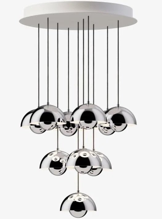 &Tradition VP10 Lampada a sospensione lustro Verner Panton - NUOVO – Lampade a sospensione, Metallo, Cromo (photo 10 of 10)