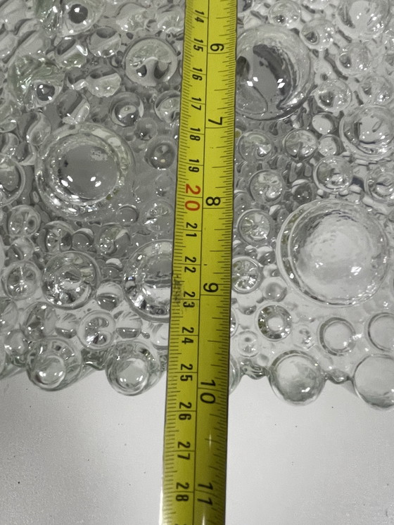 Image 1 of Lampada da soffitto/parete con vetro a bolle di Hustadt Leuchten, 1950