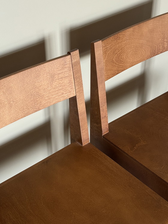 Image 1 of FRAMA Barstuhl 01 H65 Warm Brown Birch (2er Set)