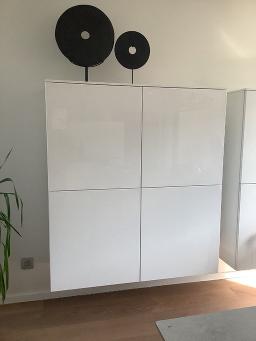 2 armarios de pared marca karat alto brillo