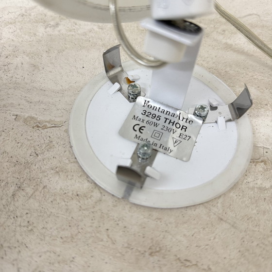 Image 1 of Fontana Arte Thor glass table lamp , 1980s Italy
