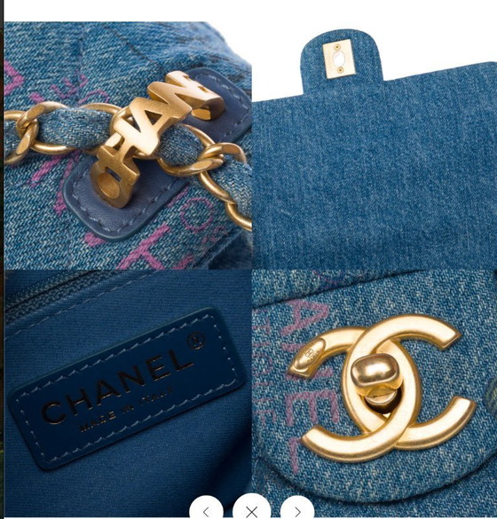 Image 1 of Borsa CHANEL Timeless/Classique in Denim Blu - 103192