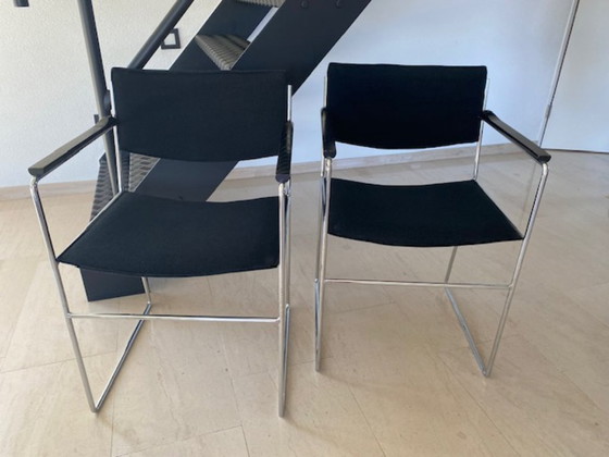 4x Arco Eetkamerstoelen van Arnold Merckx – Wool (photo 6 of 6)