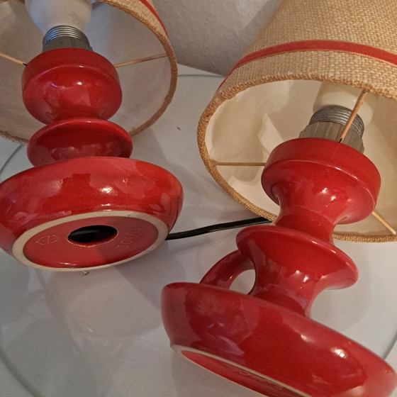 2x Steuler Cari Zalloni ceramic table lamps (presumably ARO lighting components) (photo 5 of 12)
