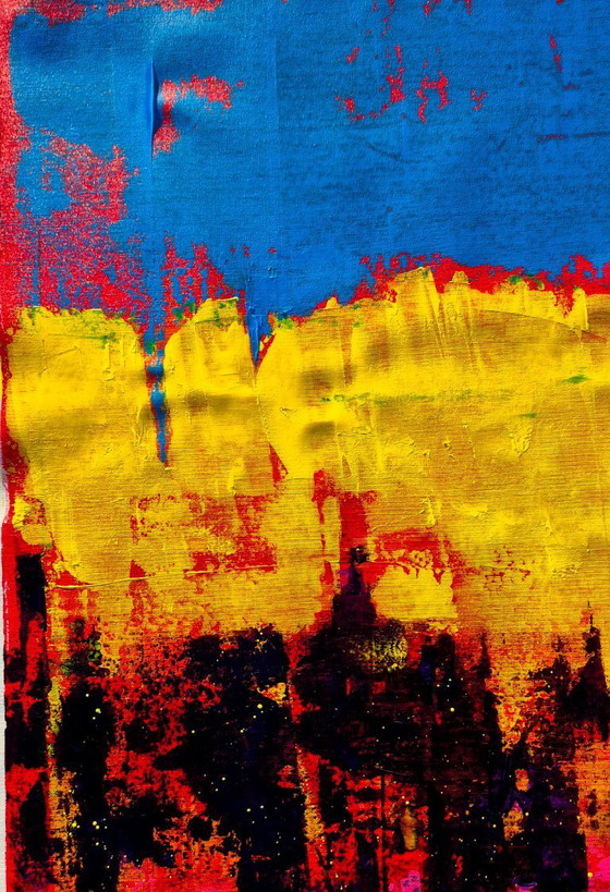 Image 1 of  Jovan Srijemac (1962) - Abstract landschap