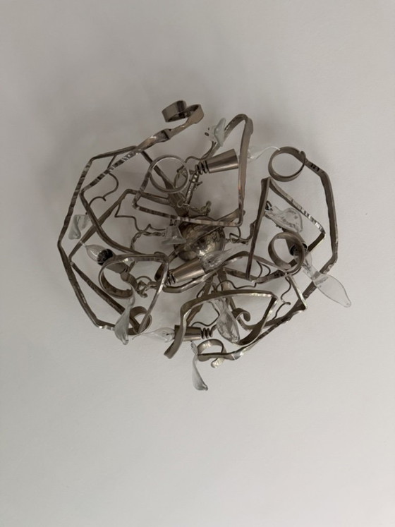 Brand Van Egmond – Round Delphinium Ceiling Lamp – Ceiling lights, Metal (photo 3 of 5)