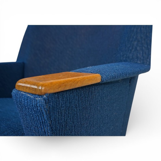 Image 1 of Sedia da cocktail blu MCM, 1950