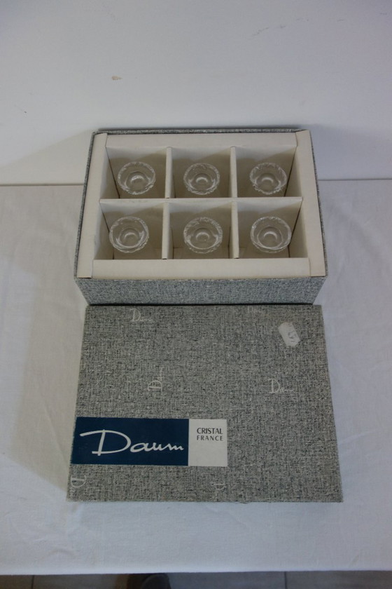 Image 1 of 6 Daum wijnglazen model Kim midden 20e eeuw