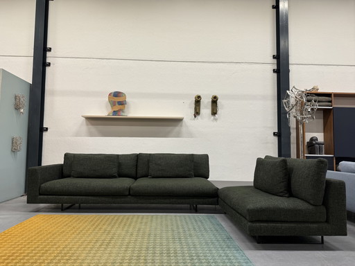 Showroom state Montis Axel Corner Sofa green fabric 353x236