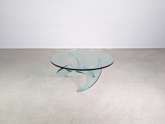 Image 1 of Tavolino da caffè di metà secolo Ronald Schmitt Knut Hesterberg in vetro
