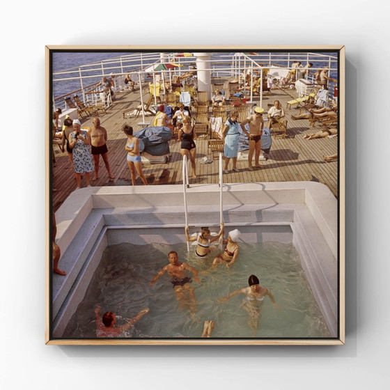 Image 1 of 1x square print dragonfly cruise analog colors 1969