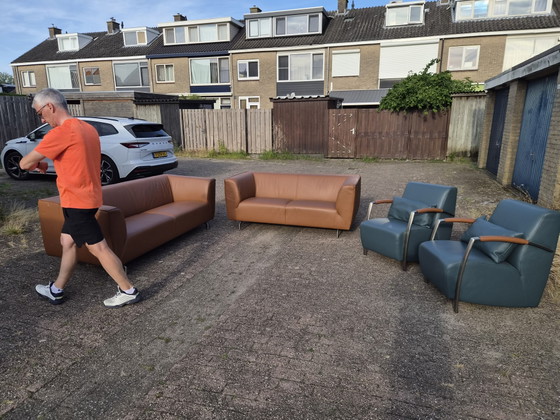 Image 1 of Leather Montetel sofas