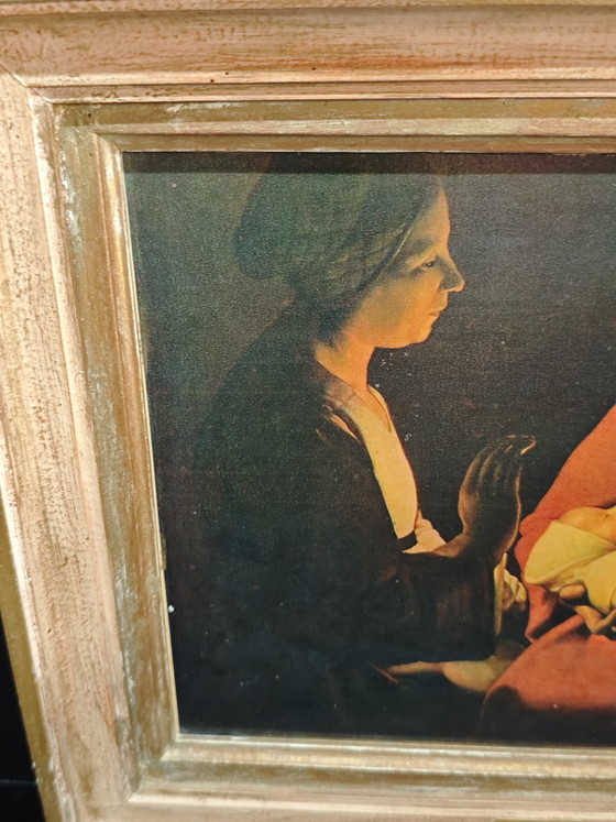 Image 1 of De geboorte van Christus door Georges de La Tour, midden 20e eeuw