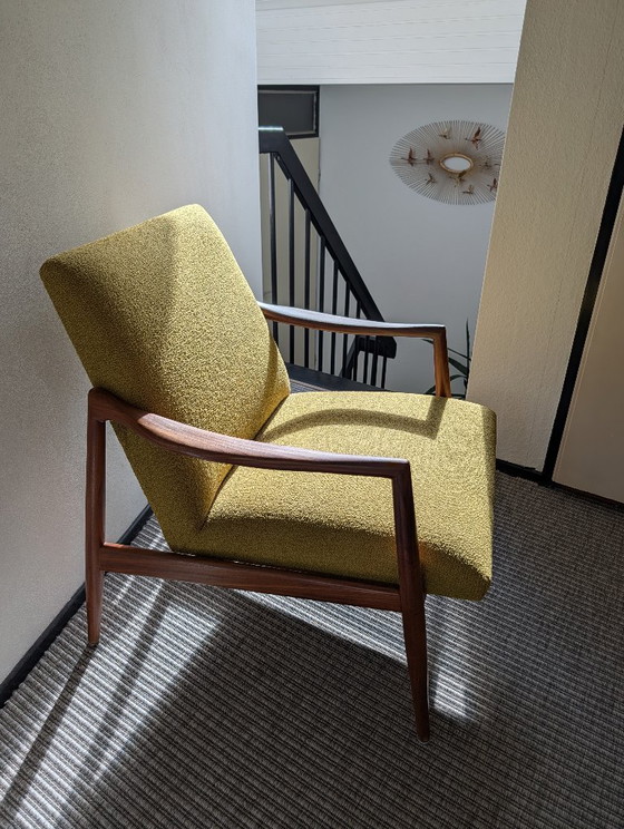 Hartmut Lohmeyer For Wilkhahn Armchair Newly Upholstered MCM – Textile, Wood (photo 4 of 8)