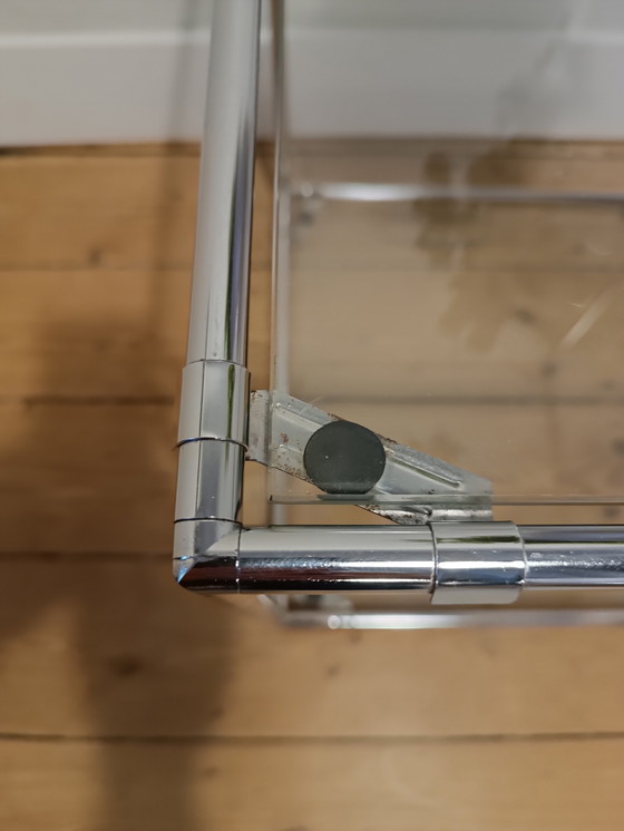 Image 1 of Vintage side table Cadovius Abstracta, 2 glass plates