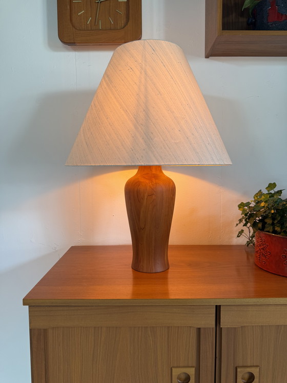 Image 1 of Lampe de table vintage XL en teck, Dyrlund '80