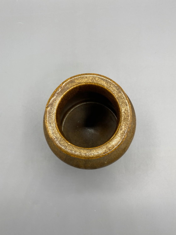 Coppery Brown Stoneware Storage Jar - 12 cm – Crockery (photo 3 of 6)