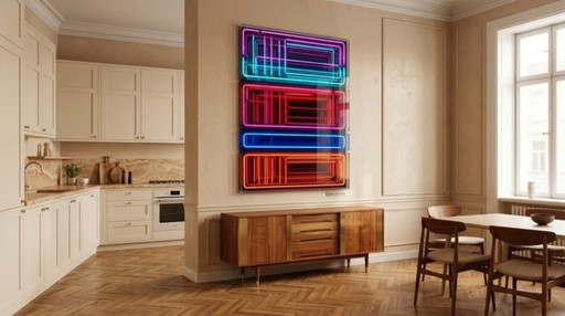 Arte Objeto 3D Hipermoderno Abstracto Visual 80x120 cm Arte Procesual Pop Art