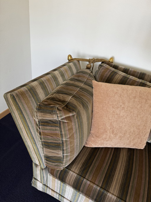 Vintage 2-seater sofa in 80s style retro