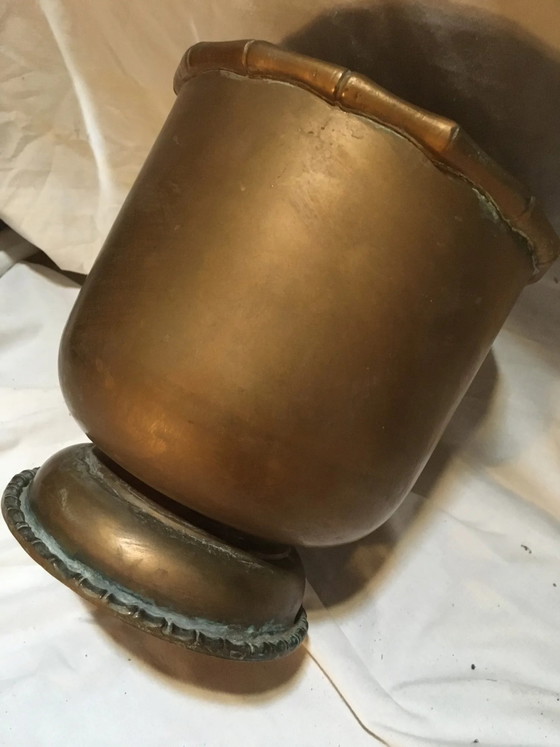 Cache pots en laiton – Vintage (photo 6 of 7)