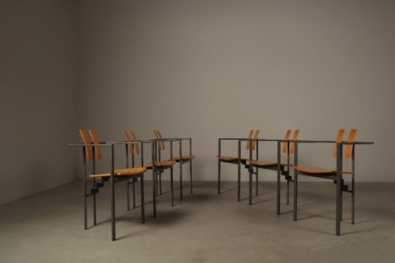 Image 1 of Set of six Trix chairs by Karl-Friedrich Förster for KFF, Germany, 1980s