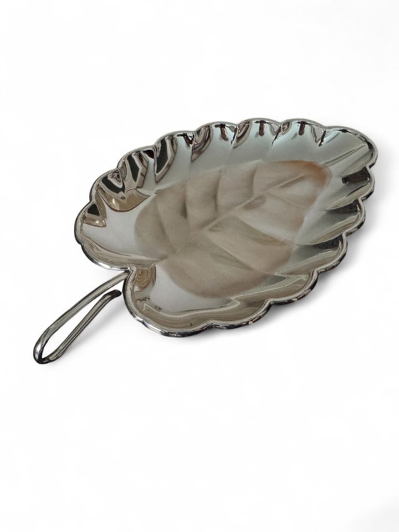 Image 1 of Centre de table en métal argenté De Giovanni