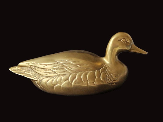 Image 1 of Pato grande de cobre macizo - años 70 - 1245 gramos