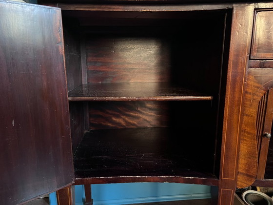 Image 1 of Maple & Co. Sideboard (183 cm) – Mahogany & Tambour Doors – Honest original condition circa 1900