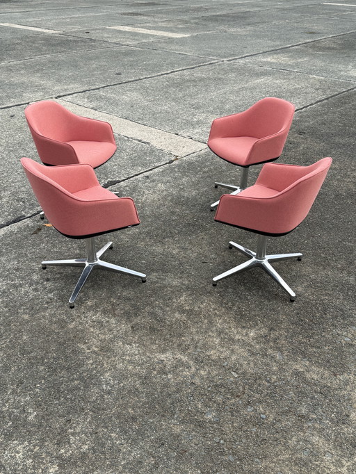 Vitra Softshell stoel - set van 4