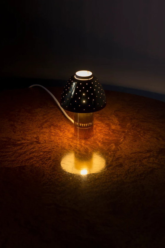 Image 1 of Hans-agne Jakobsson pair of Scandinavian lamps b-221 brass