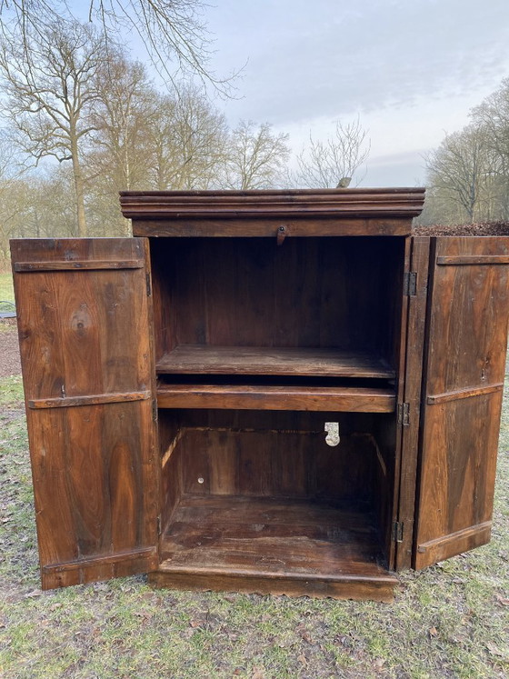 Image 1 of Auténtico armario de madera indio de 150 x 95 x 57 cm, de madera de teca.