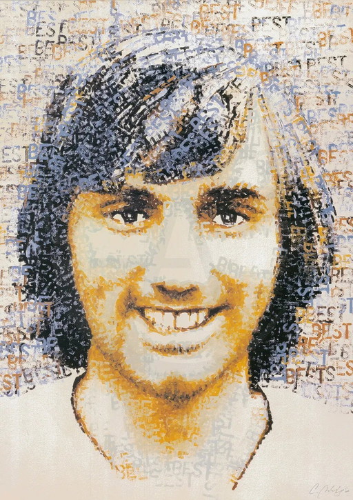 Britz, Chris - Best (George Best) - Handsigned, Numbered - Offset lithograph