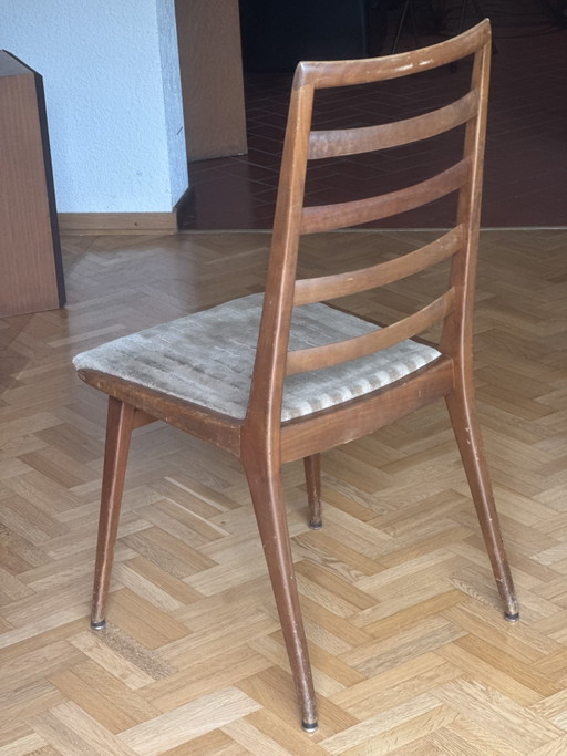 4 Casala Mid Century Stühle Kirschholz 1960er – eetkamerstoelen, Wood (photo 2 of 5)