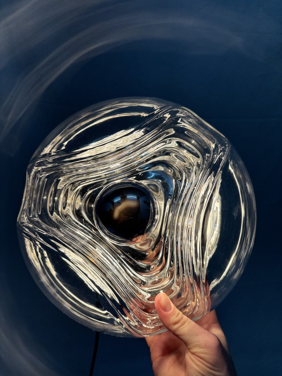 Image 1 of Lampe de plafond ou applique murale vintage Peill & Putzler Futura Wave, 1970