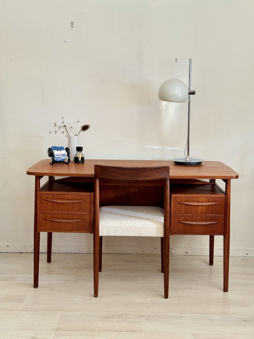 Escritorio vintage de teca Gunnar Nielsen Tibergaard