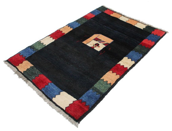 Image 1 of Original Persian carpet Gabbeh Ghashghai oriental carpet 152 cm x 105 cm old natural