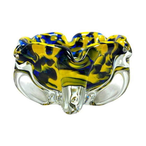 Image 1 of Ashtray bowl Chribska J. Hospodka Murano art glass, Czechoslovakia 1960s