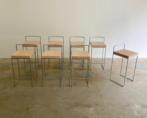 8x Lapalma Cubo Barhocker von Enzo Berti