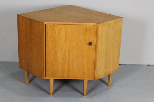 Meuble d'angle vintage, mobilier audio - années 1960