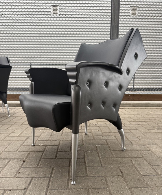 Image 1 of 2x poltrone lounge Bořek Šípek Maletak per Maletti, anni '90