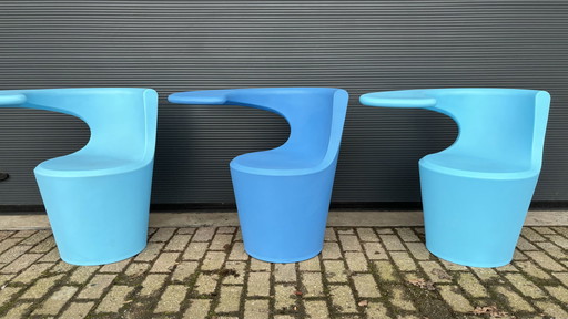 3x fauteuil Felicerossi Divina