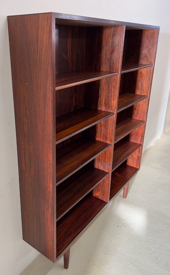 Image 1 of Boekenkast model 6 van palissanderhout, vervaardigd door Omann Jun Mobelfabrik, jaren 1960.